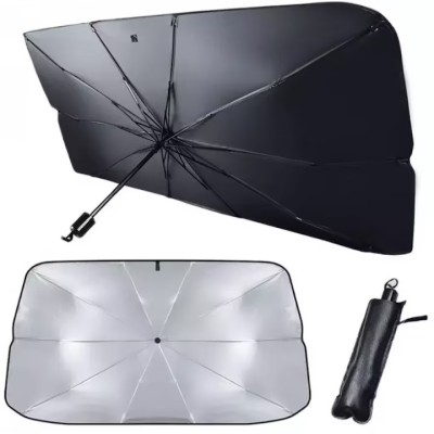 Parasolar auto, universal, pliabil, protectie UV, negru, 56&amp;times;31 inchi foto