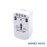 Adaptor universal priza v-tac (uk,us,eu) cu protectie si 2usb 2.1a cod: 8704 Alta marca Alt model #7