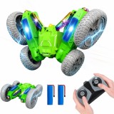 Cumpara ieftin Masina cu Telecomanda RC DE 55, Rasturnare la 180 &deg;, Cuvinte Luminoase, Rezistent la socuri, Green