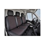 Huse scaune auto Citroen Jumper 2006+ 2+1 Premium imitatie piele romb