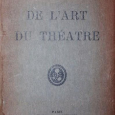 DE L'ART DU THEATRE