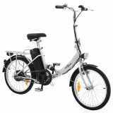 Bicicletă electrică pliabilă cu baterie litiu-ion, aliaj aluminiu, vidaXL