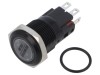 Comutator anti-vandalism E-SWITCH PVB3 2 poziții SPDT IP67 5A/250VAC 2A/24VDC LED RGB