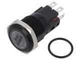 Comutator anti-vandalism E-SWITCH PVB3 2 poziții SPDT IP67 5A/250VAC 2A/24VDC LED RGB
