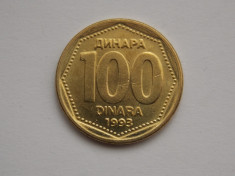 100 dinara 1993 IUGOSLAVIA foto