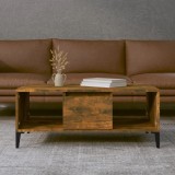 Gossi masuta de cafea, stejar fumuriu, 90x50x36,5 cm, lemn prelucrat