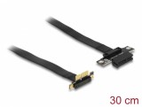 Riser Card PCI Express x1 la x1 90 grade 30cm, Delock 88023