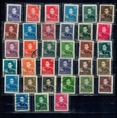 Iran 1958/1960 - Uzuale Mohammad Reza Shah Pahlavi, personalita?i, serie stampilata foto