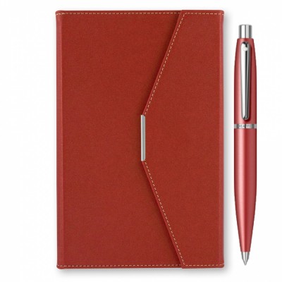 Set pix Sheaffer VFM rosu cu agenda plic A5 foto