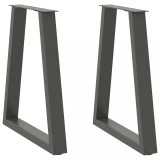 Cumpara ieftin Picioare de masă &icirc;n formă de V, 2 buc., antracit, 50x(72-73,3) cm, oțel