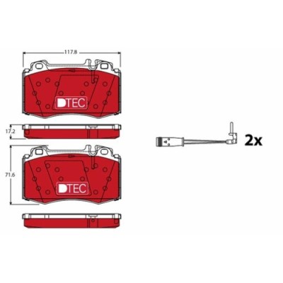 Placute frana Mercedes C-Class (W203), CLK (C209), CLS (C219), E-Class (W211), S-Class (W220), SL (R230), Toyota Corolla Compact (E9), punte fata, TR foto