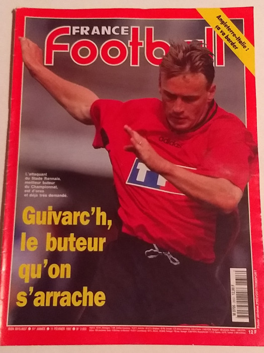 Revista fotbal - &quot;FRANCE FOOTBALL&quot; (11.02.1997)