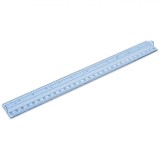 Riglă Plastic, 30cm, Transparentă, Cu M&acirc;ner