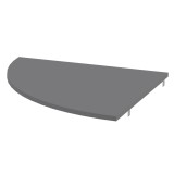 Cumpara ieftin Etajera DTD grafit Rioma 80x2,2x80 cm