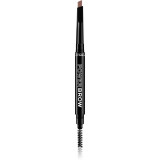 Revolution Relove Power Brow creion pentru sprancene cu pensula culoare Brown 0,3 g