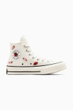 Converse teniși Chuck 70 Valentine&#039;s Day femei, culoarea alb, A10637C