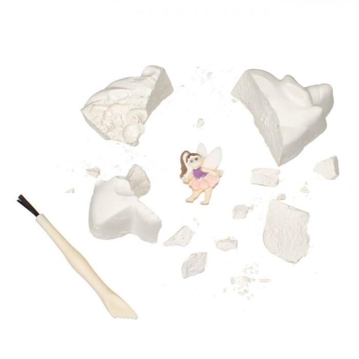 Set Excavare Fosile Unicorn, Figurină Aleatoare Z&acirc;nă sau Unicorn, Unelte Incluse, 7x3x9.5cm, Multicolor