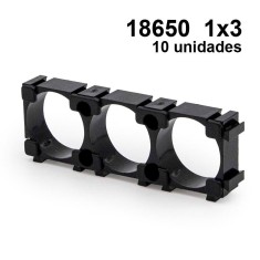 Set suport constructie Baterie - Acumulator 18650 1x3 - 10 buc