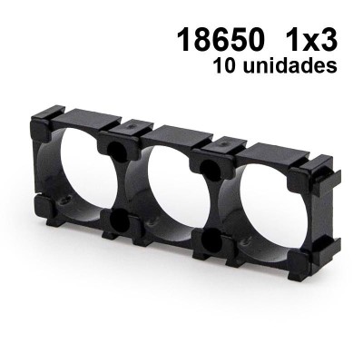 Set suport constructie Baterie - Acumulator 18650 1x3 - 10 buc foto