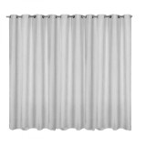 Draperie opaca cu inele Jemidi, 300 x 245 cm, Alb, Poliester, 55275.02.02