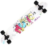 Cumpara ieftin Longboard Action One, ABEC-7 PU, Aluminiu, 100 kg, 105.5 x 22 cm, Multicolor Music