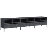 Cumpara ieftin Dulap TV, antracit, 202x39x43,5 cm, otel laminat la rece