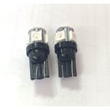 Set 2 becuri auto W5W/ T10 5 smd C RGB
