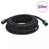 Furtun poros de gradina, negru, 0,6&quot;, 10 m, cauciuc