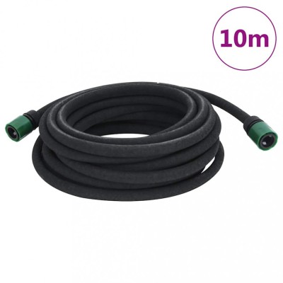 Furtun poros de gradina, negru, 0,6&amp;quot;, 10 m, cauciuc foto