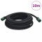 Furtun poros de gradina, negru, 0,6&quot;, 10 m, cauciuc