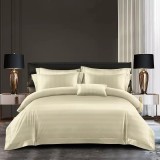 Cumpara ieftin Lenjerie de Pat Damasc 6 Piese,Bej Deschis - ION04