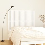 VidaXL Tăblie de pat pentru perete, alb, 140x3x110 cm, lemn masiv pin