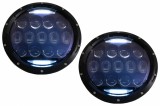 Faruri Full LED CREE Dublu Proiector Halo DRL Jeep Wrangler TJ &amp; JK (1997-2018) Performance AutoTuning, KITT