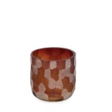 Suport lumanare sticla bordeaux &Oslash;8x8h