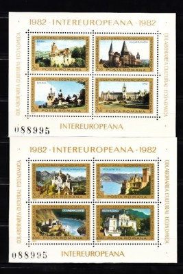A11 TX2 3 - 1982 - Colaborarea cultural-economica intereuropeana - bloc patru foto