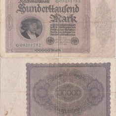 1923 (1 Februarie), 100.000 Mark (P-83a.1) - Germania