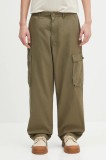 Barbour pantaloni de bumbac Barbour Westmorland Ripstop Trouser culoarea verde, cu fason cargo, MTR0762