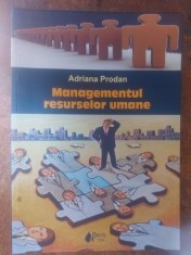 Managementul resurselor umane- Adriana Prodan