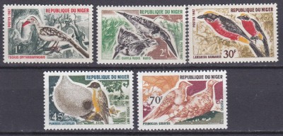 DB1 Fauna Pasari 1967 Niger 5 v. MNH foto