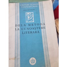 Basil Munteanu - De la metoda la cunoastere literara