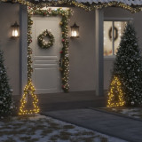 Decoratiune brad cu lumini de Craciun cu tarusi, 80 LED, 60 cm GartenMobel Dekor, vidaXL