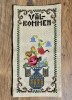 VECHI PERETAR, MODEL CUSUT MANUAL PE ETAMINA &bdquo;Bine ați venit&rdquo;