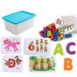 Cumpara ieftin Joc educativ carduri cu litere si cifre din lemn, 7Toys