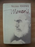 VALERIU ANANIA - MEMORII - cu autograf - 2008