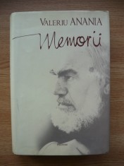 VALERIU ANANIA - MEMORII - cu autograf - 2008 foto