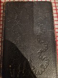 Biblia / Biblie veche, 1885, lb. engleza, 15x10x4 cm , coperta piele, pagini aurite pe lateral