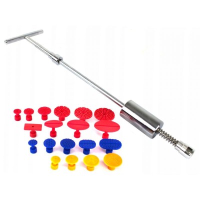 Dispozitiv pentru indreptat tabla caroseriei 19 adaptoare cu ciocan inertial KD10662 Kraftdele foto