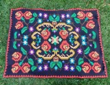 (3) Peretar / scoarta / tol / carpeta / cuvertura / lipideu vechi taraneasc traditional Maramures, cusut de mana