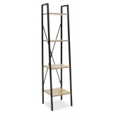 Biblioteca Ramon Natural-Negru 34x32x32x148 cm