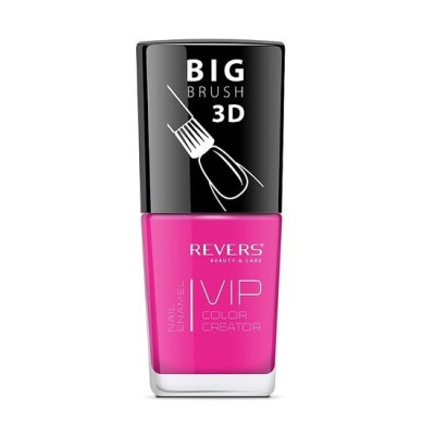 Lac de unghii Vip, 3D, Revers, nuante neon, roz, 12 ml, Nr 111 - mat foto